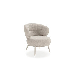 Casanova Fauteuil pieds en métal - Beige