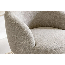 Casanova Fauteuil en en tissu - Beige pas cher
