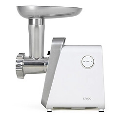 Livoo Hachoir à viande électrique inoxydable 350W Gris INOX Hachoir à viande - 3 grilles Hachoir