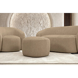 Acheter Casanova Pack Canapé droit 2 places + fauteuil + pouf tissu Café