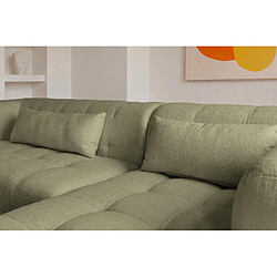 Acheter Casanova Canapé d'angle tissu chenille 4 places Gauche - Vert