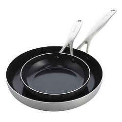Greenpan Set de 2 Poêles Geneva de 20 et 28 cm collection