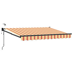 vidaXL Auvent rétractable électrique Multicolore 3,5 x 2,5 m