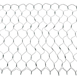 vidaXL Filet LED Vert foncé