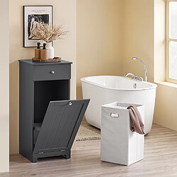 Acheter SoBuy Meuble salle de bain avec portabiancheria gris foncé 40.0x38.0x90.0 cm