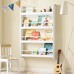 Acheter SoBuy Étagère murale pour livres enfants blanc 80.0x12.0x118.0 cm KMB08-II-W