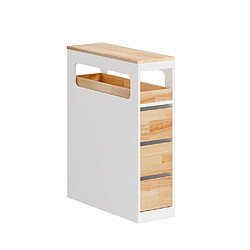 Acheter SoBuy Mobile de rangement 4 tiroirs avec compartiment papier toilette Blanc