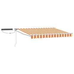 vidaXL Auvent rétractable électrique Multicolore 3,5 x 2,5 m