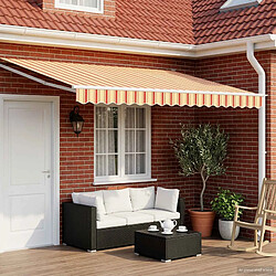 vidaXL Auvent rétractable électrique Multicolore 4 × 3 m 