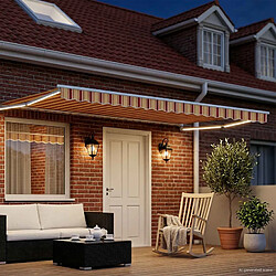 Avis vidaXL Auvent rétractable électrique Multicolore 4 × 3 m