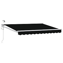 vidaXL Auvent rétractable électrique Noir 3 x 2,5 m