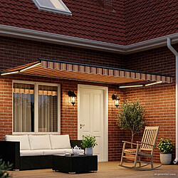 Avis vidaXL Store rétractable manuel avec LEDs Multicolore 4 × 3 m