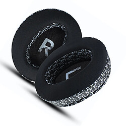 INF Coussinets d'oreille en soie glacée pour écouteurs Sony Black+White