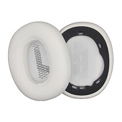 INF Coussinets d'oreille de remplacement en cuir protéiné blanc pour casques JBL LIVE650 660BT