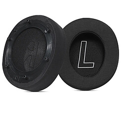 INF Coussinets d'oreille en tissu de soie glacée noire pour EDIFIER HECATE GX (2 pièces)