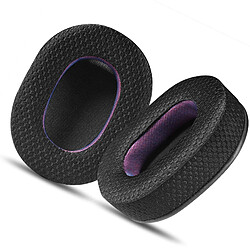 INF Coussinets d'oreille en tissu noir et violet pour écouteurs Sony