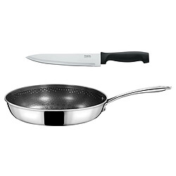 Cuisinox Virtuo - Set 1 poêle 28cm, 1 couteau chef 20cm