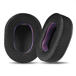 INF Coussinets d'oreille en tissu noir et violet pour écouteurs Sony