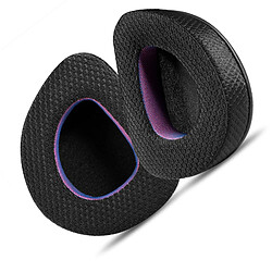 INF Coussinets d'oreille en tissu noir et violet pour casques ASUS ROG