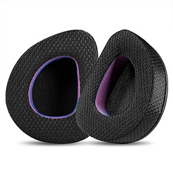 INF Coussinets d'oreille en tissu noir et violet pour casques ASUS ROG