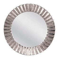 Table Passion Miroir en fonte plissé argent 61 cm