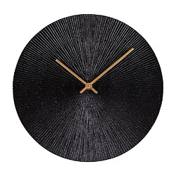Table Passion Horloge à poser Soleil noir 25 cm en métal
