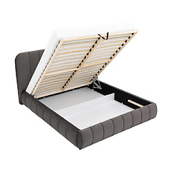 Avis Bestmobilier Elsa - lit coffre - 180x200 cm - en velours - sommier inclus