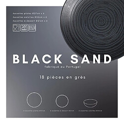 Avis Table Passion Service d'assiettes 18 pièces Black Sand