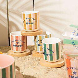 Acheter Table Passion Coffret de 4 tasses et sous-tasses Beach Club 10 cl