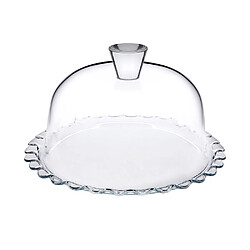 Pasabahce Plat à pâtisserie avec cloche 26 cm (lot de 2)