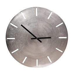Table Passion Horloge en métal argent 58 cm