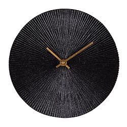 Table Passion Horloge à poser Soleil noir 20 cm en métal