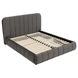 Bestmobilier Elsa - lit coffre - 180x200 cm - en velours - sommier inclus pas cher