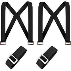 INF Sangles de transport pour levage de charges lourdes (pack de 2) Black