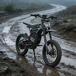 Vélo Électrique BIBUFF GT600 7500W, Batterie 72V 30Ah, Autonomie 112km, Vitesse 80km/h