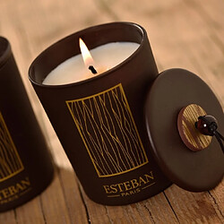 Esteban Bougie décorative parfumée rechargeable cèdre 170 g
