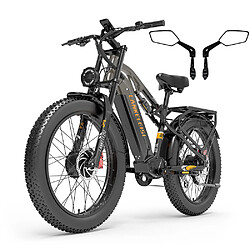 Lankeleisi Mg800 Max Vélo électrique 26" Pneu Motor 1000Wx2 48V 20AH Noir