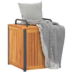 Acheter vidaXL Boîte à coussins d'extérieur bois d'acacia solide et acier