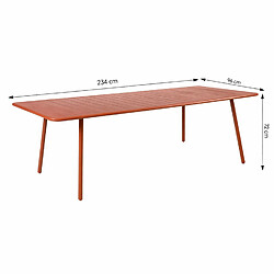 Avis Concept Usine Table de jardin 10-12 places 234cm terracotta BERGAME