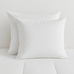 Mortreux Lot de 2 oreillers blancs Total protect - Moelleux 60x60 - 39914