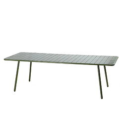 Concept Usine Table de jardin 10-12 places 234cm verte BERGAME