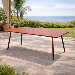 Concept Usine Table de jardin 8-10 places 200cm terracotta BERGAME pas cher