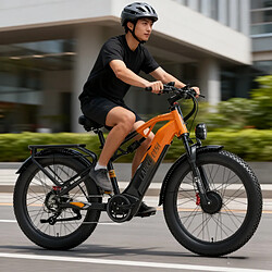 Acheter Vélo électrique LANKELEISI MG800 MAX,Double moteur 2000W,samsung 48V20Ah, Autonomie 200km