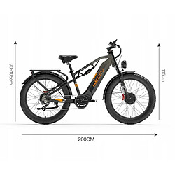 Vélo électrique LANKELEISI MG800 MAX,Double moteur 2000W,samsung 48V20Ah, Autonomie 200km pas cher