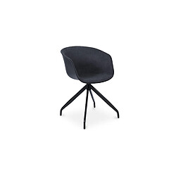 Avis ICONIK INTERIOR Chaise de bureau avec accoudoirs - Chaise de bureau design noire - Jodie Jaune