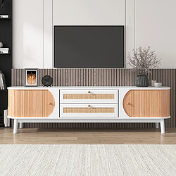 Pugsdrly Meuble TV 170 L x 39,5 P x46 H cm, Scandinave