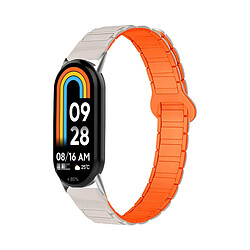 INF Bracelet magnétique en silicone compatible avec Xiaomi Mi Band 8/9/10 NFC - style Édition