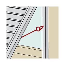 TORBEL 92 AL 30 E - Portisol Crochet volet 270 mm - Noir