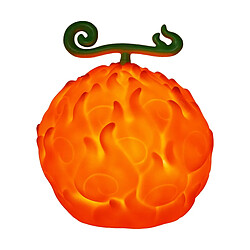 Teknofun Diffuseur Lumière LED One Piece Flame Flame 20cm avec 2 Modes d'éclairage Orange