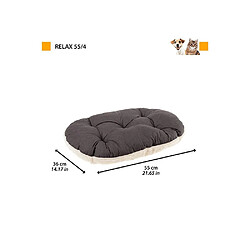 Avis Ferplast RELAX F - Coussin oval L 55x36 cm - Noir/Rouge